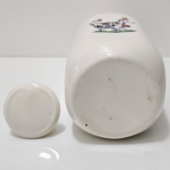 Vintage Ceramic Painted Milk Bottle Carafe - Picture 6 of 13